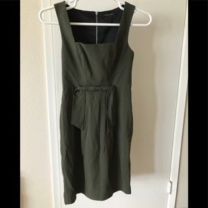 EUC Black Halo Sleeveless Dress Dark Green Size 4